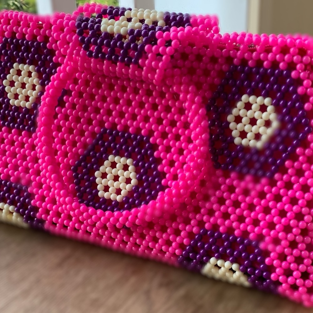 SHEBBAH HANDMADE BEADED HANDBAG - Picture 4 of 5